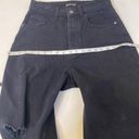 Pretty Little Thing  Black High Rise Distressed Button Fly Demim Jeans EUC Sz Photo 11