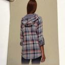 Boston Traders  Shirt Blue Plaid Lightweight Hoodie New S Photo 5