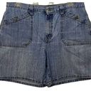 Vtg Y2K Faded Glory High Waisted Oversized Denim Jean Shorts Sz L 34” Waist Blue Size L Photo 0