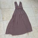 Lulus  Taupe Maxi Dress Flowy Sz Small Photo 0