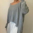 White Fox Boutique Gray Knit Oversized Sweater Photo 4