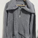 Sweaty Betty Women Restful Boucle Textured Half Zip Pullover Sweatshirt Grey 6 Photo 10