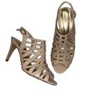 Marc Fisher  Cream Leather Sandals (7.5M) Photo 0