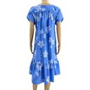 Vintage Blue  Hawaiian Mumu Dress Size MEDIUM Photo 3