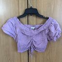 Love Tree Women’s  Purple Cropped Top Photo 3