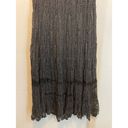 American Vintage Vintage Black Maxi Length Crochet Elastic Waist Boho Skirt Size Small Photo 4