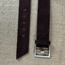 Calvin Klein Vintage  Chocolate Brown Suede Leather Belt M 29-33 Inches Photo 8