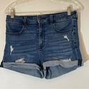 PacSun  High Rise Super Stretch Shortie Denim Jean Short Size 29 Photo 0