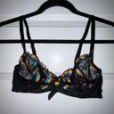 Savage X Fenty Rainbow Embroidered Sheer Unlined Underwire Bra Photo 0