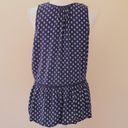 Luna  Moon navy printed blouse size large Photo 5