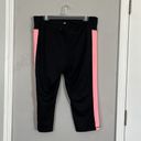 Ideology  Women's Colorblocked Cropped Leggings Black/Pink size XL Photo 2