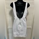 Denim By Jealous Tomato White Denim Bodycon Sleeveless Zip Backless Dress Size L Size L Photo 3