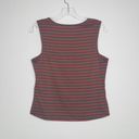 Articles of Society  Wide Strap Tank Red Stripe Square Neck Women's XS Photo 2