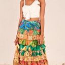 Farm Rio NWT  Mixed Prints Multi-Layered Midi Skirt Photo 2