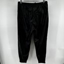 ZARA  Faux Leather Jogger Pants Drawstring Pocket Elastic Waist Black M NWT Photo 7