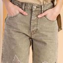 easel  Khaki Distressed Bermuda Denim Shorts Medium Photo 7