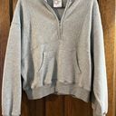 Aerie Gray Quarter-Zip Pullover Photo 0