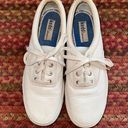 Keds WHITE  ORIGINAL STRETCH BASIC LACE UP PLATFORM SNEAKERS Photo 0