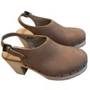 Loft  Slingback Leather Clogs, Sz 8 Photo 4