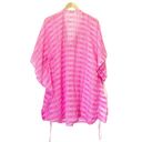 Yumi Kim NWT  Maze Cover Up Jeweled Beaded Cinched Kaftan Hot Pink Sheer Size M/L Photo 7