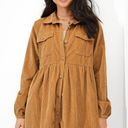 American Eagle AE CORDUROY BABYDOLL SHIRT DRESS Photo 0