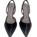 ALL SAINTS • Black Lily Leather Slingback Heel • Size 8 Photo 3