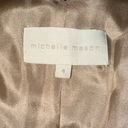 Michelle Mason  Cut Off Long Sleeve Velvet Dress, Size 4 Photo 2