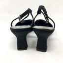 Mootsies Tootsies  Vintage Black Bling Closed Square Toe Y2K 90s Evening Heels Photo 5