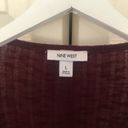 Nine West NWT  Wine Red Long Thin Open Front Cardigan Sweater Duster Size Large Photo 5