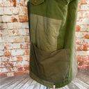 One Teaspoon Green Patchwork Twill Utility Defender Sherpa Fur Lined Coat Small Photo 7