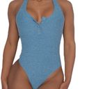 Bombshell sportswear  The Perfect Bodysuit in baby blue Photo 12