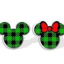 Disney earrings- green plaid Photo 0