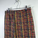 I am gia I.Am.Gia‎ Green And Red Tatiana Tie Dye Plaid Jogger Sweatpant Photo 2