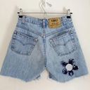 Levi's 555 Student Vintage ‘91 The Big Jean Reworked Patchwork Denim Shorts Photo 4