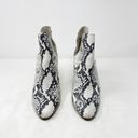 Steve Madden [] Rookie Bootie Snakeskin Cut-Out Side Split Shaft Ankle Boots 10 Photo 4