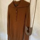 BCBGMAXAZRIA  Long Lambs Wool Sweater Brown Photo 4