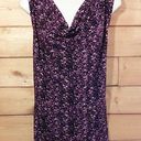 Coldwater Creek  | Purple Cowl Neck Stretchy Tank M Photo 0