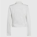 ALLSAINTS NWT  Balfern Denim Biker Jacket Size 8 US Stone White Photo 9