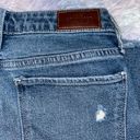 Hollister  Medium Wash Distressed Cropped Slim Straight Jeans Photo 4