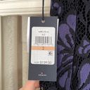 Tommy Hilfiger Purple And Black Floral Lace Dress Photo 4