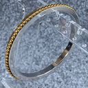 Monet  Women Bangle Bracelet Gold Silver Tone Metal Twist Rope Accent READ DESC. Photo 1