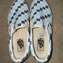 Vans Blue/Off White Checkered Slip-Ons Photo 1