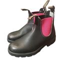 Blundstone  Brown Leather Pink Ankle Boots Slip On 4.5 AU, US size 7.5 Photo 0