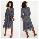 Madewell Tie-Waist Midi Dress in Harvest Vine - Size XL Photo 1