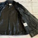 Anne Klein  size L Large 100% leather black jacket Photo 5