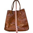 Patricia Nash  Women's Brown Leather Cutout Tooled Cavo Tote with Dust Bag Photo 11