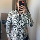 J. McLaughlin  Cheetah Print Athletic Half Zip  Photo 0