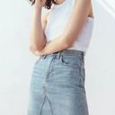 Everlane  The Reconstructed Denim Skirt Sz 24 Photo 0