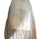 Free People VTG 90’s FP  Maxi Boho Skirt Sz. S Tulle Overlay Sage Feminine Lined Photo 4