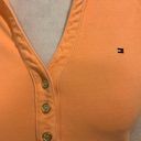 Tommy Hilfiger Vintage Y2K Orange Tank Polo Bodycon Dress Photo 2